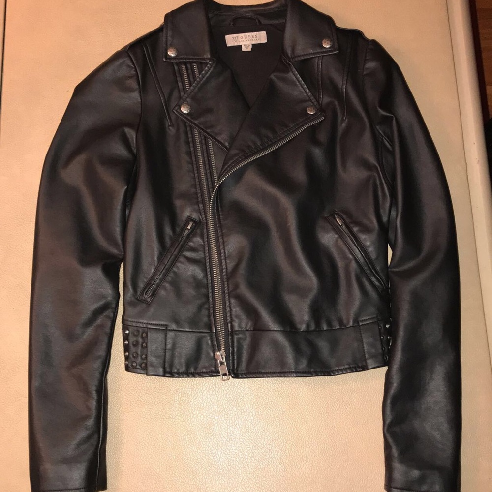 Jet Black Leather Jacket